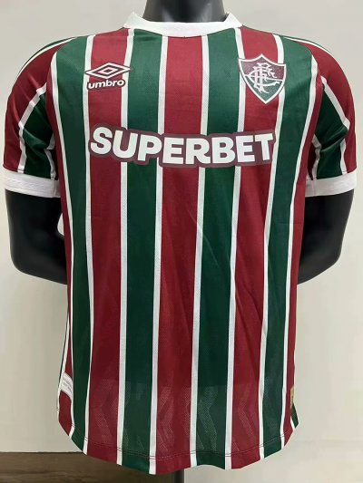 2526 Fluminense Home Player Version Soccer Jersey
